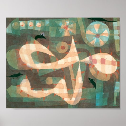 The Barbed Noose with theネズミ: Paul Klee 1923 ポスター (正面)