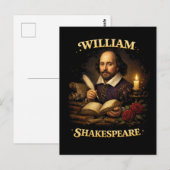 The Bard by Candlelight ポストカード (正面/裏面)