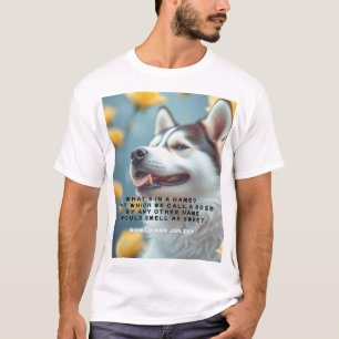 The Bard Tee Men’s Shakespeare Shirt– Roses Tシャツ