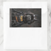 The Bark Knight sticker 長方形シール (バッグ)