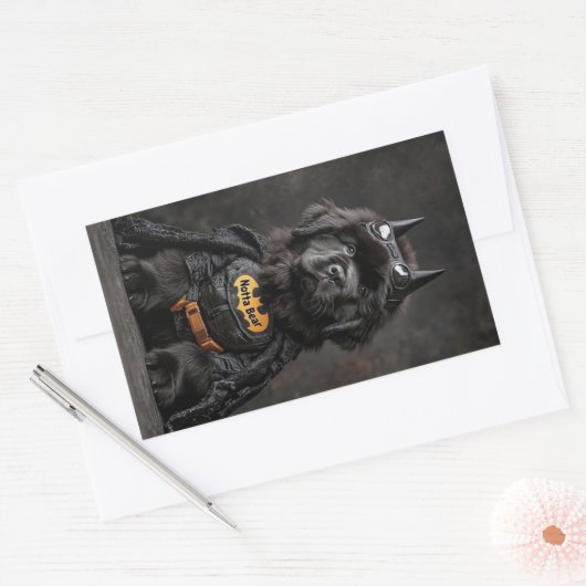 The Bark Knight sticker 長方形シール (封筒)