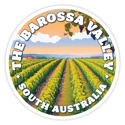 The Barossa Valley, South Australiaステッカー シール