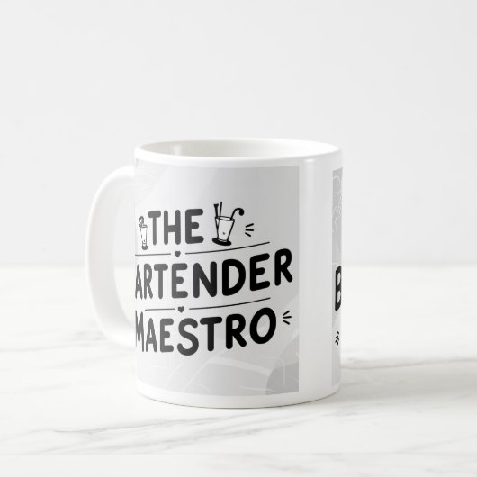 The bartender Maestro  コーヒーマグカップ (正面左)