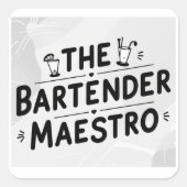 The bartender Maestro  スクエアシール (正面)