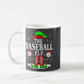 The Baseball Elf Funny Christmas Srt Lovers Xmas E コーヒーマグカップ (左)