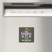 The Baseball Elf Funny Christmas Srt Lovers Xmas E マグネット (インサイチュ (食洗機))
