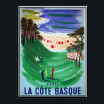 The Basque coast vintage poster ポスター<br><div class="desc">The Basque coast vintage poster</div>