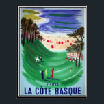 The Basque coast vintage poster ポスター<br><div class="desc">The Basque coast vintage poster</div>