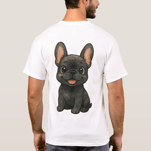 The Bat-Eared Philosopher: Classic French Bulldog Tシャツ (裏面)