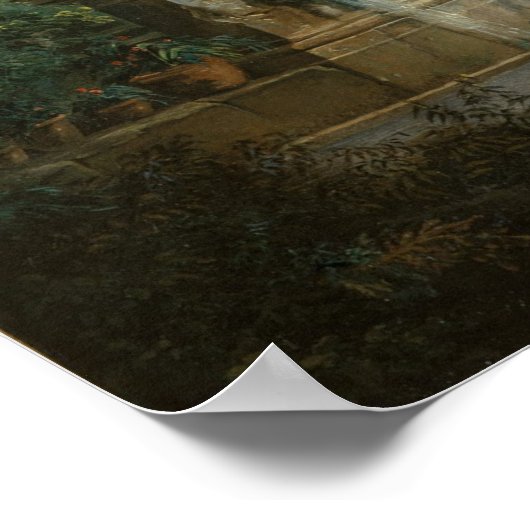 The Bathing Pool - Hubert Robert ポスター (角)