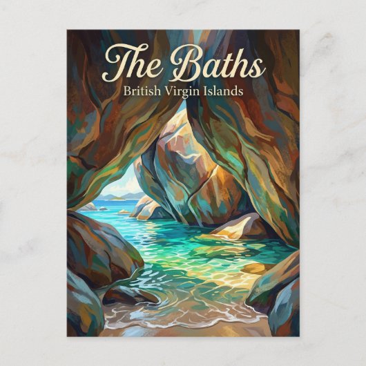 The Baths British Virgin Islands ポストカード (正面)