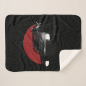 The Batman & Batmobile Graphic シェルパブランケット (正面(横))