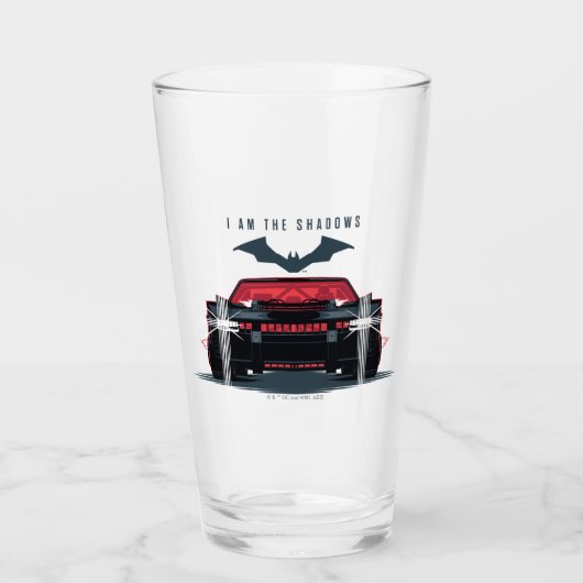 The Batman Batmobile - I Am The Shadow タンブラーグラス (正面)