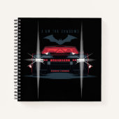 The Batman Batmobile - I Am The Shadow ノートブック (正面)