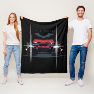 The Batman Batmobile - I Am The Shadow フリースブランケット