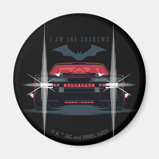 The Batman Batmobile - I Am The Shadow マグネット (正面)