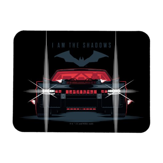 The Batman Batmobile - I Am The Shadow マグネット (横)
