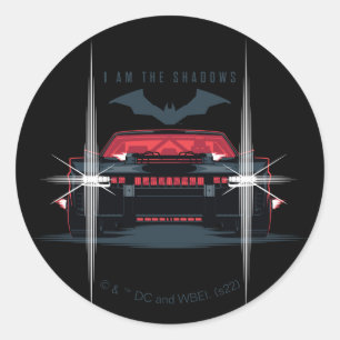 The Batman Batmobile - I Am The Shadow ラウンドシール