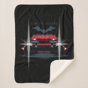 The Batman Batmobile - I Am The Shadows シェルパブランケット