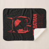 The Batman Cowl Logo シェルパブランケット (正面(横))