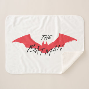 The Batman Handwritten Bat Logo シェルパブランケット