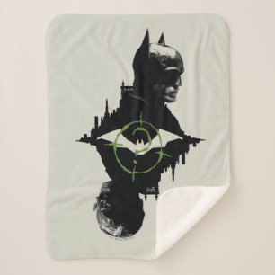 The Batman & The Riddler Dual Character Graphic シェルパブランケット