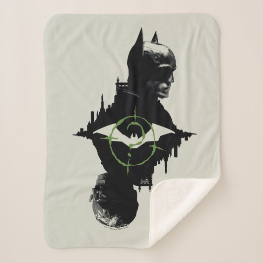 The Batman & The Riddler Dual Character Graphic シェルパブランケット (正面)