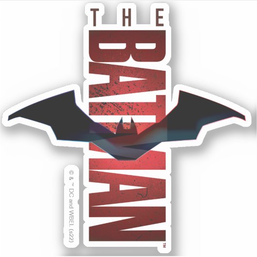 The Batman Vertical Logo シール (正面)