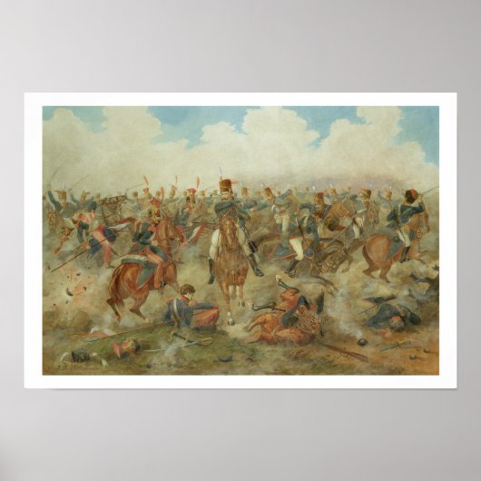 The Battle of Waterloo, June 18th 1815 (w/c on pap ポスター (正面)