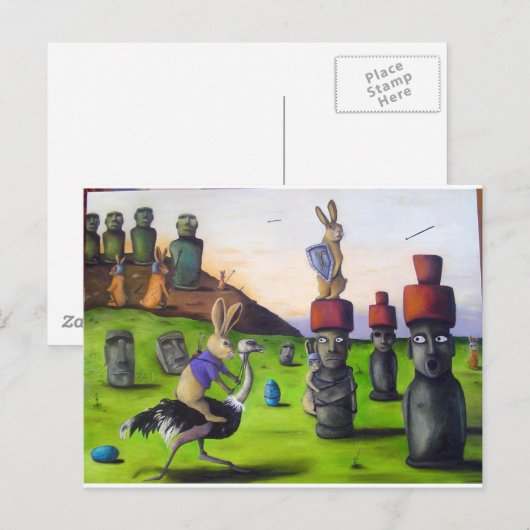 The_Battle_over_Easter_Island[1] ポストカード (正面/裏面)