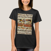 The Bayeux Tapestry Viking Ships  Tシャツ (正面)