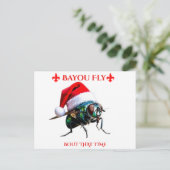 The Bayou Fly says Happy Holidays  ポストカード (スタンド正面)