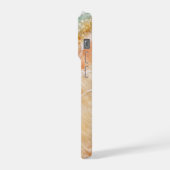 The Beach Inspired Marble with Gold Veining iPhoneケース (左側面)