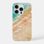 The Beach Inspired Marble with Gold Veining iPhoneケース (裏面)