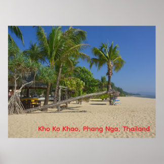 The Beach, Kho Ko Khao, Phang Nga Postcard ポスター