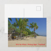 The Beach, Kho Ko Khao, Phang Nga Postcard ポストカード (正面/裏面)