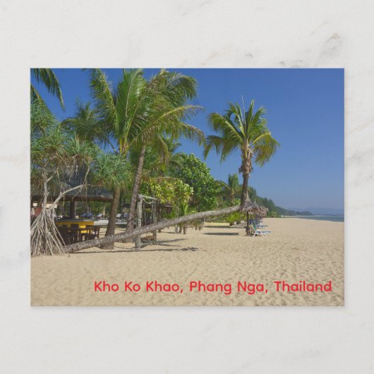 The Beach, Kho Ko Khao, Phang Nga Postcard ポストカード (正面)