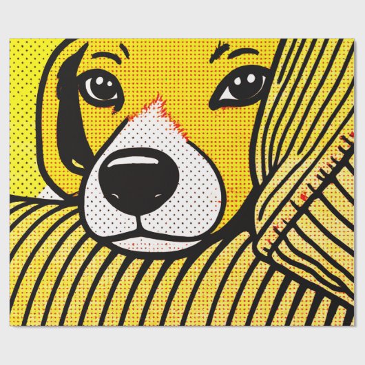 The beagle's head rested on the armrest. ラッピングペーパー (フラット)