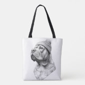 The Beanie: Marble Mastiff Pet Tote Bag トートバッグ (裏面)
