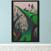 The Beanstalk - Ken Gage Art キャンバスプリント (インサイチュ (ウッドフロア))