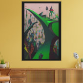 The Beanstalk - Ken Gage Art キャンバスプリント (インサイチュ (リビング))