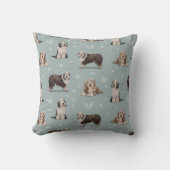 The Bearded Collie Dog クッション (正面)