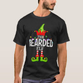 The Bearded Elf Christmas Matching Pajamas  Tシャツ (正面)