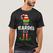 The Bearded Elf Christmas Pjs Matching Pajama Tシャツ (正面)