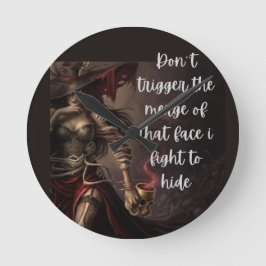 The Beast Beyond My Mask ラウンド壁時計