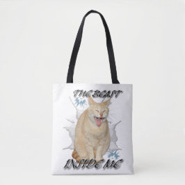 The Beast Inside Me funny meme bag トートバッグ