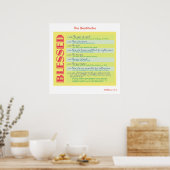 The Beatitudes Matthew 5 ポスター (キッチン)