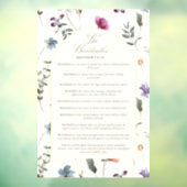 The Beatitudes Matthew 5:3–12 Floral Scripture ウィンドウサイン (シート3)