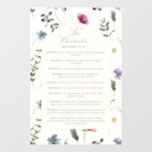 The Beatitudes Matthew 5:3–12 Floral Scripture ウィンドウサイン (シート)