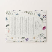 The Beatitudes Matthew 5:3–12 Floral Scripture ジグソーパズル (横)